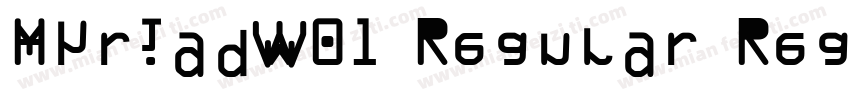 MyriadW01 Regular Regular字体转换